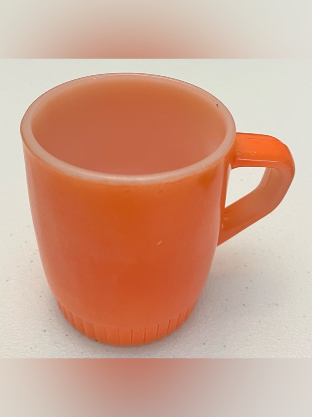 Orange Bistro-Style glass Coffee Mug